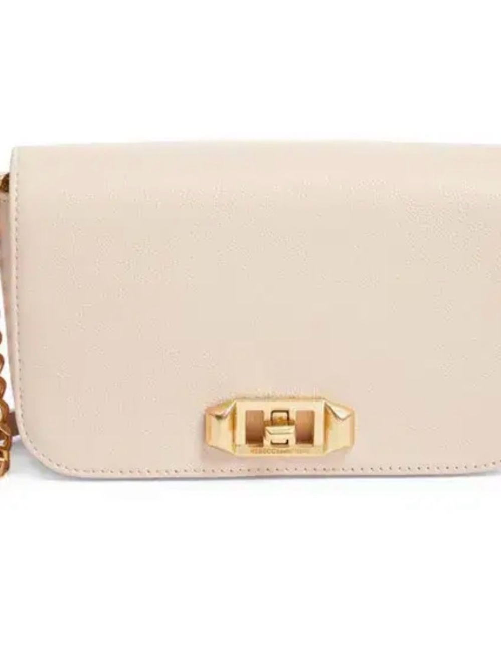 Rebecca Minkoff Cream Crossbody with Gold-Tone Hardware